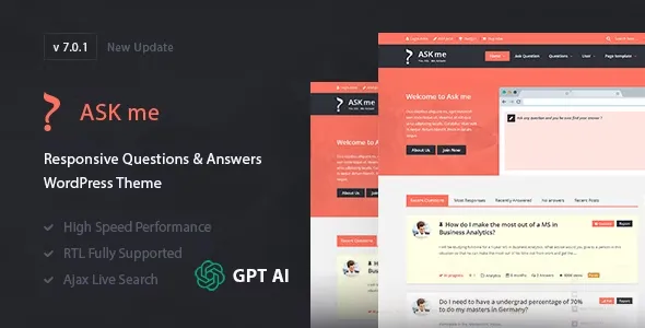 Ask Me - Responsive Questions & Answers WordPress nulled