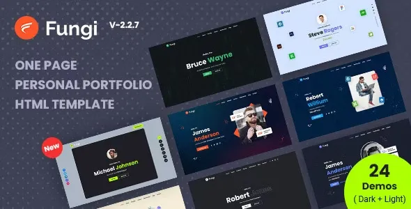 Fungi - Personal Portfolio Html Template