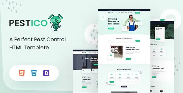 Pestico - Pest Control Services HTML Template