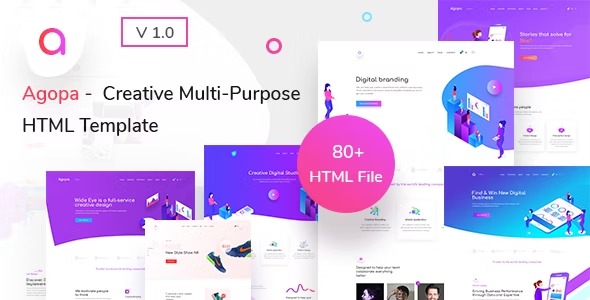 Agopa - Creative Multipurpose HTML Template Free Download