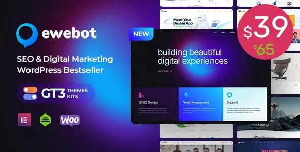 Ewebot - SEO Marketing Digital Agency WordPress Theme