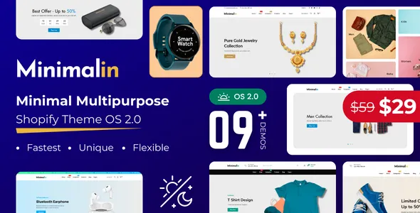 Minimalin - Minimal Multipurpose Shopify Theme OS 2.0