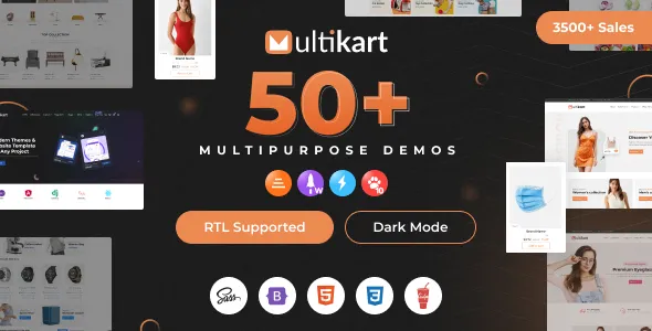 Multikart - eCommerce HTML + Admin + Email + Invoice Template