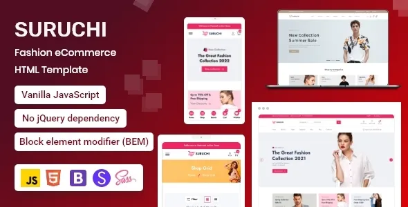 Suruchi - Fashion eCommerce HTML Template